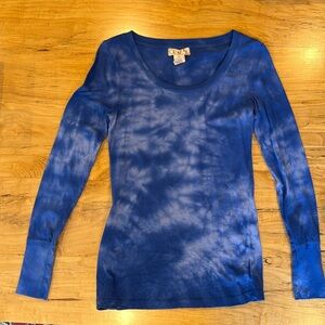 Ocean Pacific Tie Dye Long Sleeve Shirt. Blue NWOT